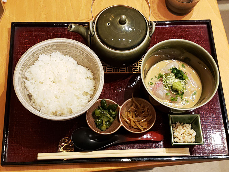 銀座 福禄寿の鯛茶漬け