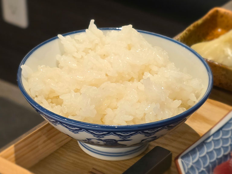 「GREEN SPRINGS」の1階 蓼科山のほかほかの白米